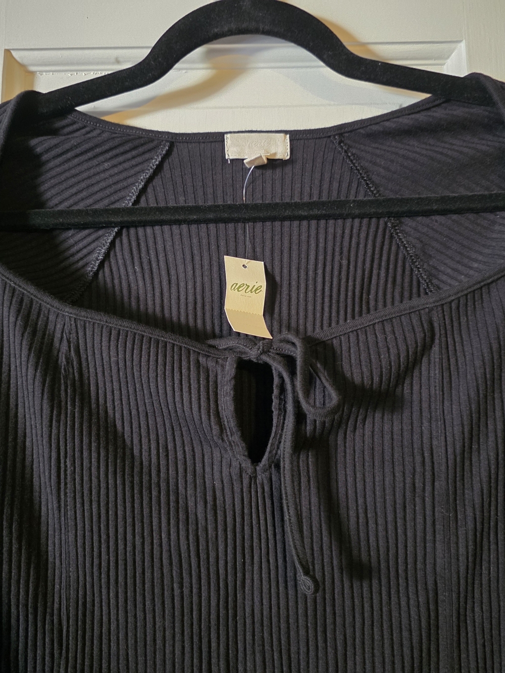 Aerie Ribbed Tie Front Bodysuit – NWT – XL - Picture 2 of 5
